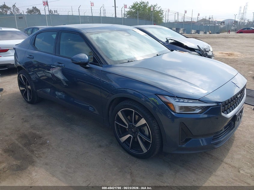 2022 Polestar 2 VIN LPSED3KA6NL080176 IAAI salvage auction — REAR END, Salvage Title, sold $8,850 on 2026-07-16 (photo 1)