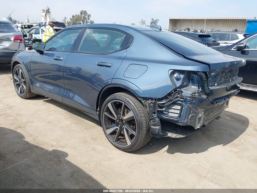 2022 Polestar 2 VIN LPSED3KA6NL080176 IAAI salvage auction — REAR END, Salvage Title, sold $8,850 on 2026-07-16 (photo 3)