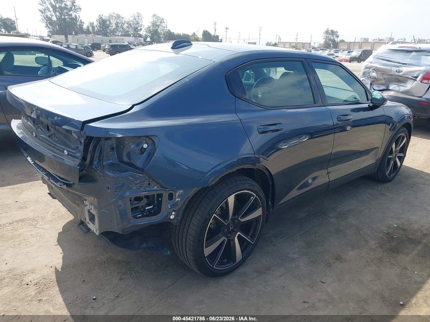 2022 Polestar 2 VIN LPSED3KA6NL080176 IAAI salvage auction — REAR END, Salvage Title, sold $8,850 on 2026-07-16 (photo 4)