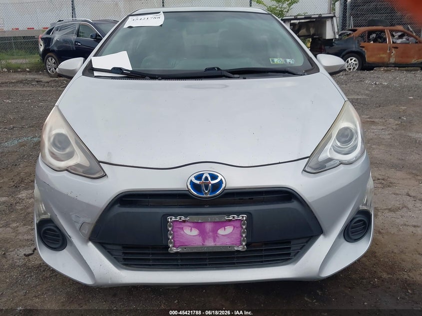 2015 Toyota Prius c VIN JTDKDTB33F1581471 IAAI salvage auction — NORMAL WEAR, Clear (Pennsylvania), sold $2,200 on 2026-07-17 (photo 6)