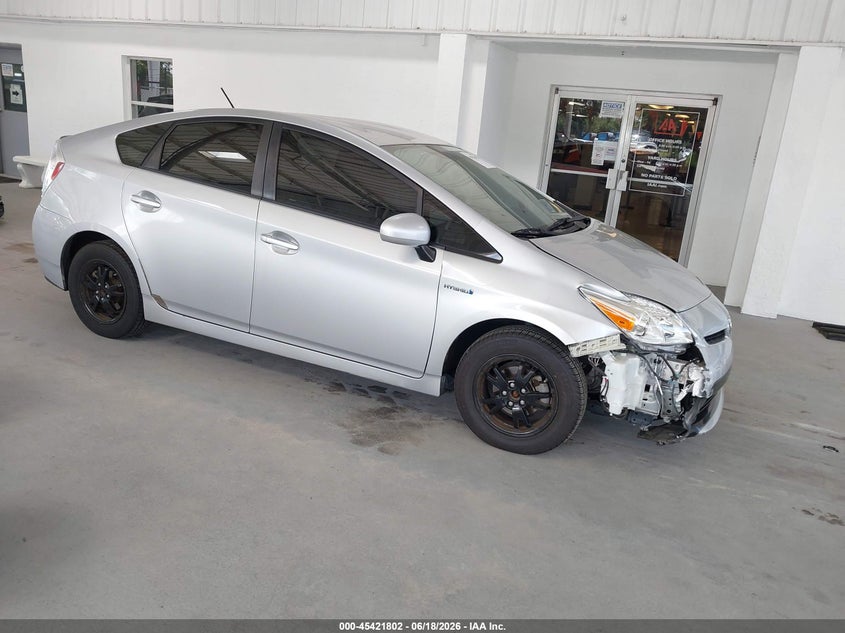 2014 Toyota Prius VIN JTDKN3DU3E0384842 IAAI salvage auction — RIGHT FRONT, Rebuildable (Florida), sold $3,625 on 2026-07-08 (photo 1)