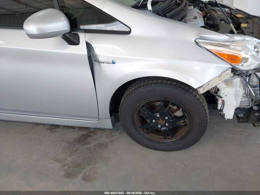 2014 Toyota Prius VIN JTDKN3DU3E0384842 IAAI salvage auction — RIGHT FRONT, Rebuildable (Florida), sold $3,625 on 2026-07-08 (photo 6)