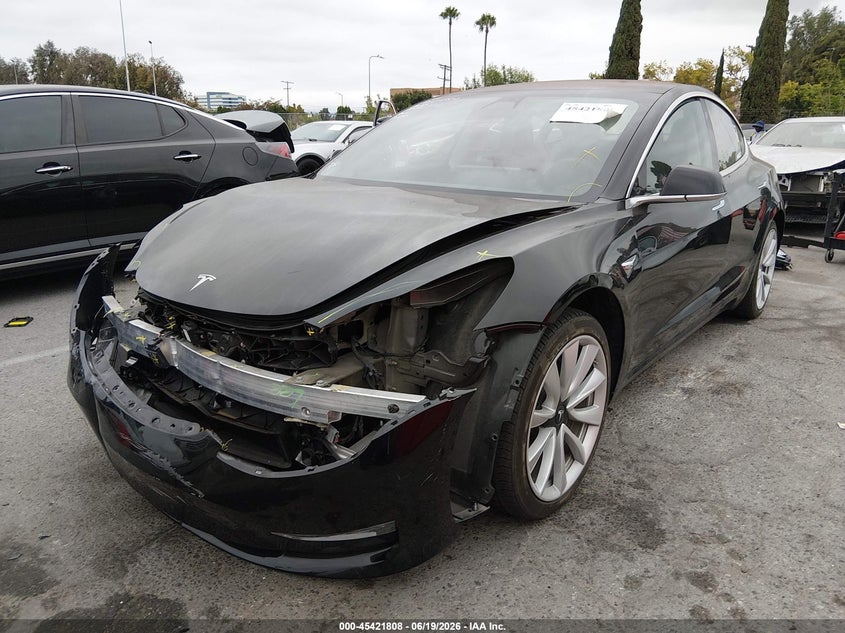 2018 Tesla Model 3 VIN 5YJ3E1EA9JF010728 IAAI salvage auction — FRONT END, Salvage (California), sold $7,200 on 2026-07-08 (photo 2)