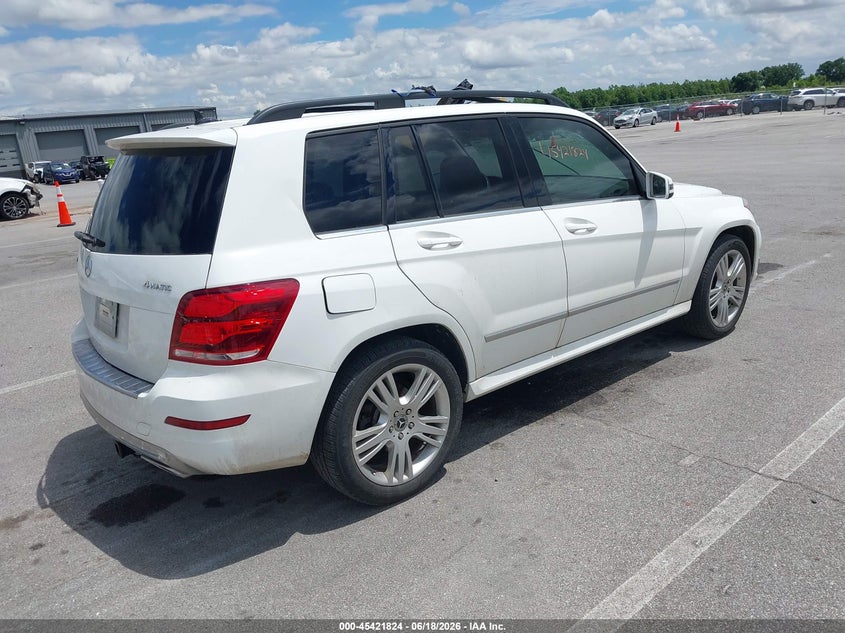 2014 Mercedes-benz Glk-klasse VIN WDCGG8JB5EG171117 IAAI salvage auction — ROOF, Salvage Title, sold $2,100 on 2026-07-31 (photo 4)