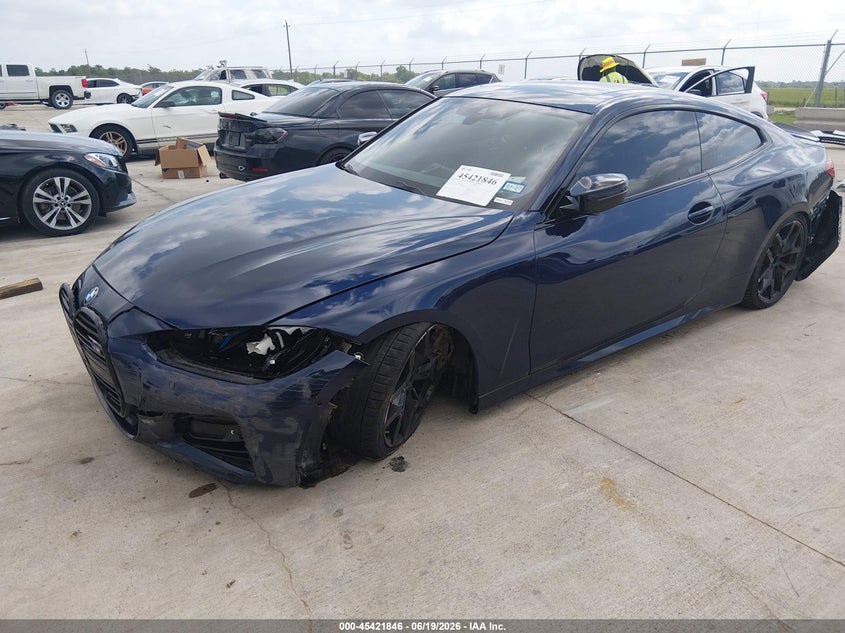 2025 BMW 4er VIN WBA73DA02SCU00099 IAAI salvage auction — REPOSSESSION, Original (Texas), sold $23,850 on 2026-09-04 (photo 2)