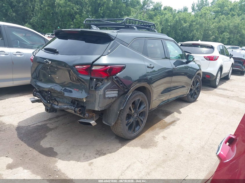 2020 Chevrolet Blazer VIN 3GNKBKRS5LS567716 IAAI salvage auction — REAR END, Salvage Title, sold $8,325 on 2026-08-19 (photo 4)