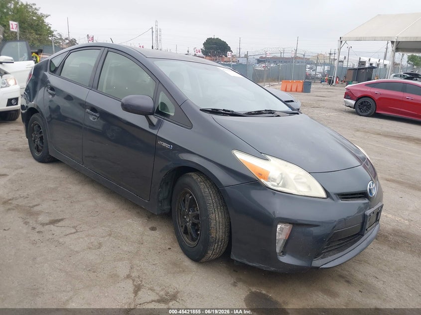 2014 Toyota Prius VIN JTDKN3DU0E1744045 IAAI salvage auction — LEFT REAR, Salvage (California), sold $3,400 on 2026-07-15 (photo 1)