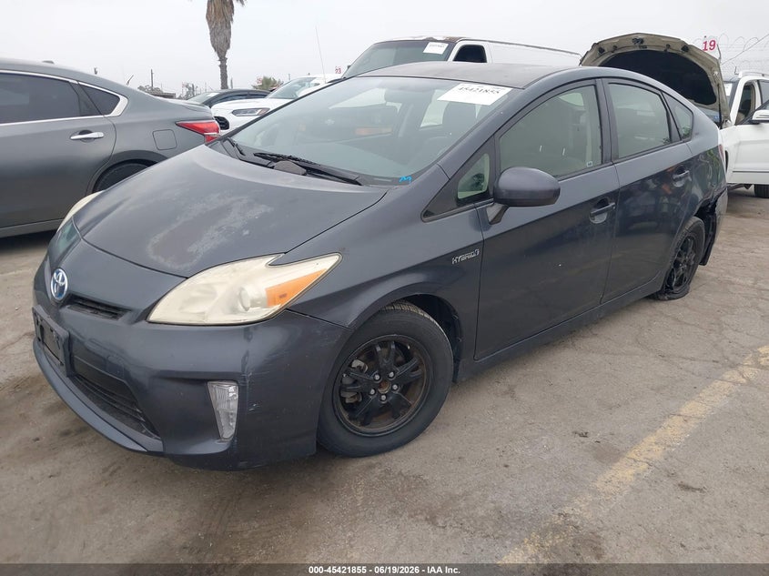 2014 Toyota Prius VIN JTDKN3DU0E1744045 IAAI salvage auction — LEFT REAR, Salvage (California), sold $3,400 on 2026-07-15 (photo 2)