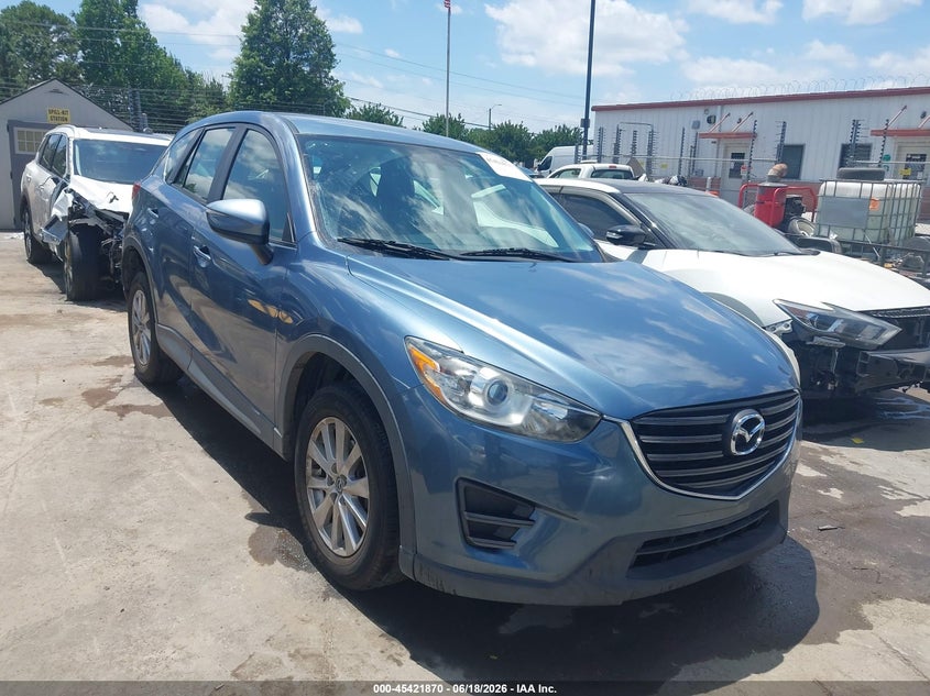 2016 Mazda Cx-5 VIN JM3KE4BY8G0830666 IAAI salvage auction — LEFT FRONT, Salvage (North Carolina), sold $3,650 on 2026-07-20 (photo 1)