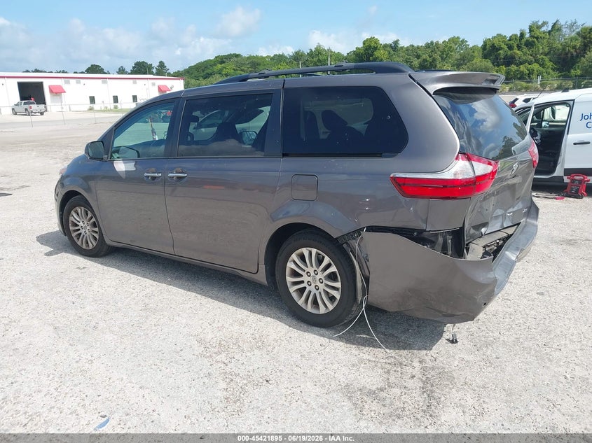 2016 Toyota Sienna VIN 5TDYK3DC6GS718775 IAAI salvage auction — REAR END, Rebuildable (Florida), sold $3,850 on 2026-07-23 (photo 3)