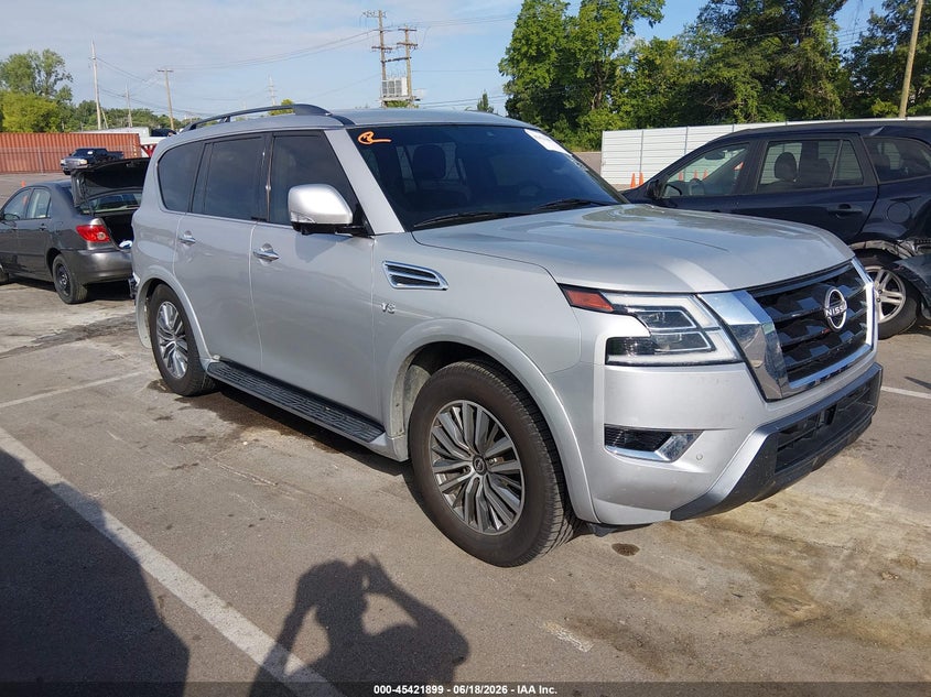 2021 Nissan Armada VIN JN8AY2BA1M9370961 IAAI salvage auction — REAR END, Clear (Tennessee), sold $10,000 on 2026-07-28 (photo 1)