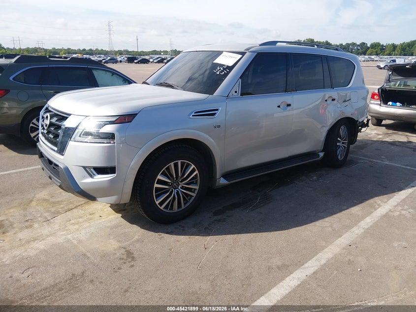 2021 Nissan Armada VIN JN8AY2BA1M9370961 IAAI salvage auction — REAR END, Clear (Tennessee), sold $10,000 on 2026-07-28 (photo 2)