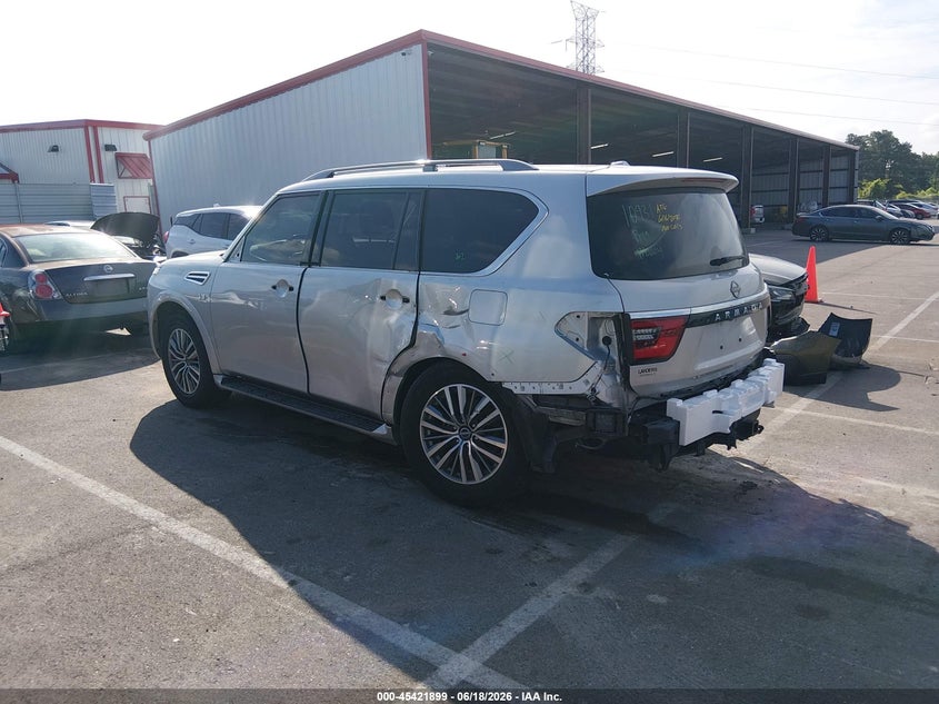 2021 Nissan Armada VIN JN8AY2BA1M9370961 IAAI salvage auction — REAR END, Clear (Tennessee), sold $10,000 on 2026-07-28 (photo 3)