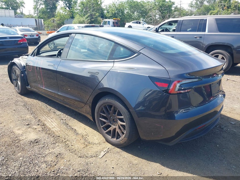 2025 Tesla Model 3 VIN 5YJ3E1EA1SF033549 IAAI salvage auction — FRONT END, Salvage (New Jersey), sold $11,500 on 2026-07-30 (photo 3)