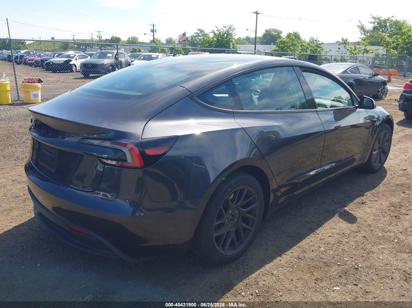 2025 Tesla Model 3 VIN 5YJ3E1EA1SF033549 IAAI salvage auction — FRONT END, Salvage (New Jersey), sold $11,500 on 2026-07-30 (photo 4)