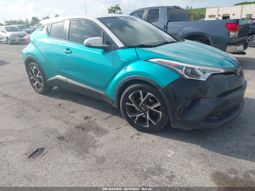 2018 Toyota C-hr VIN NMTKHMBX5JR011723 IAAI salvage auction — LEFT & RIGHT, Rebuildable (Florida), sold $3,550 on 2026-07-09 (photo 1)