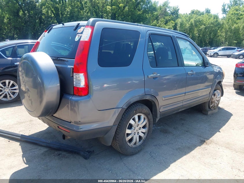 2006 Honda Cr-v VIN JHLRD78996C051062 IAAI salvage auction — ROLLOVER, Salvage (Missouri), sold $500 on 2026-08-01 (photo 4)