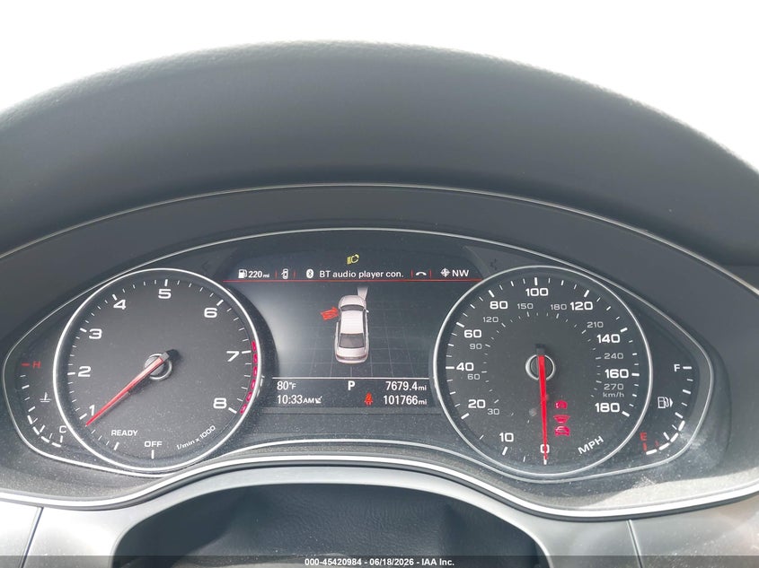 2016 Audi A6 VIN WAUGFAFC2GN178345 IAAI salvage auction — FRONT END, Salvage Title, sold $4,000 on 2026-07-16 (photo 7)