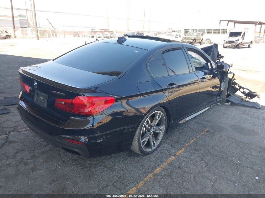 2019 BMW 5er VIN WBAJB9C52KB464485 IAAI salvage auction — FRONT END, Salvage Title, sold $5,850 on 2026-08-01 (photo 4)