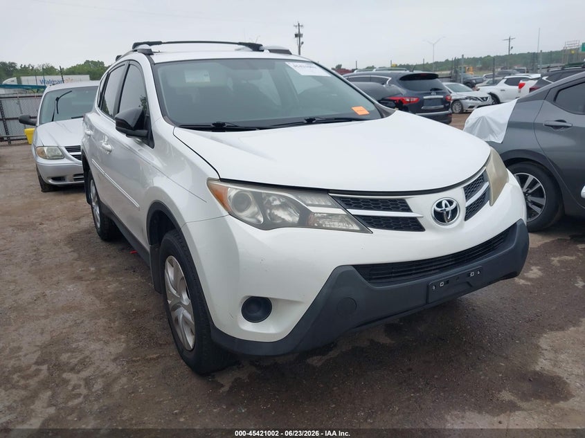 2014 Toyota Rav 4 VIN JTMZFREV8EJ023994 IAAI salvage auction — HAIL, Clear (Oklahoma), sold $4,800 on 2026-07-29 (photo 1)