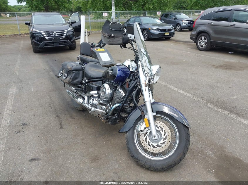 2007 Yamaha Xv VIN JYAVM01E67A102116 IAAI salvage auction — FRONT END, Mv-907A (New York), sold $300 on 2026-07-07 (photo 1)