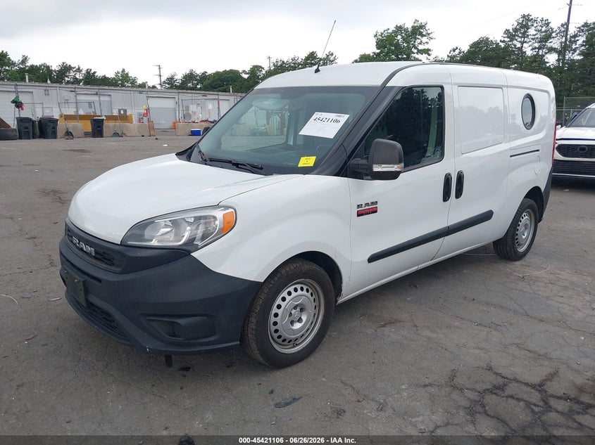 2021 Ram Promaster city VIN ZFBHRFAB0M6U40415 IAAI salvage auction — REAR END, Mv-907A (New York), sold $3,250 on 2026-07-09 (photo 2)