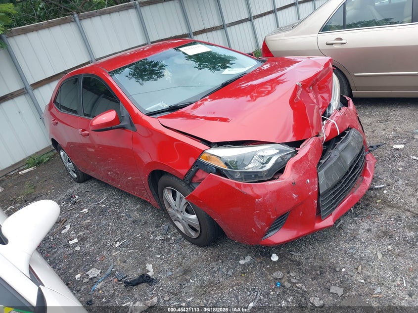 2015 Toyota Corolla VIN 5YFBURHE7FP304801 IAAI salvage auction — FRONT END, Salvage Title, sold $1,325 on 2026-07-29 (photo 1)