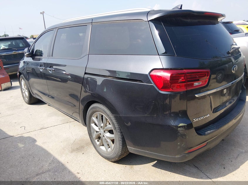 2020 Kia SEDONA VIN KNDMB5C1XL6647598 IAAI salvage auction — NORMAL WEAR, Original (Texas), sold $2,550 on 2026-07-20 (photo 3)