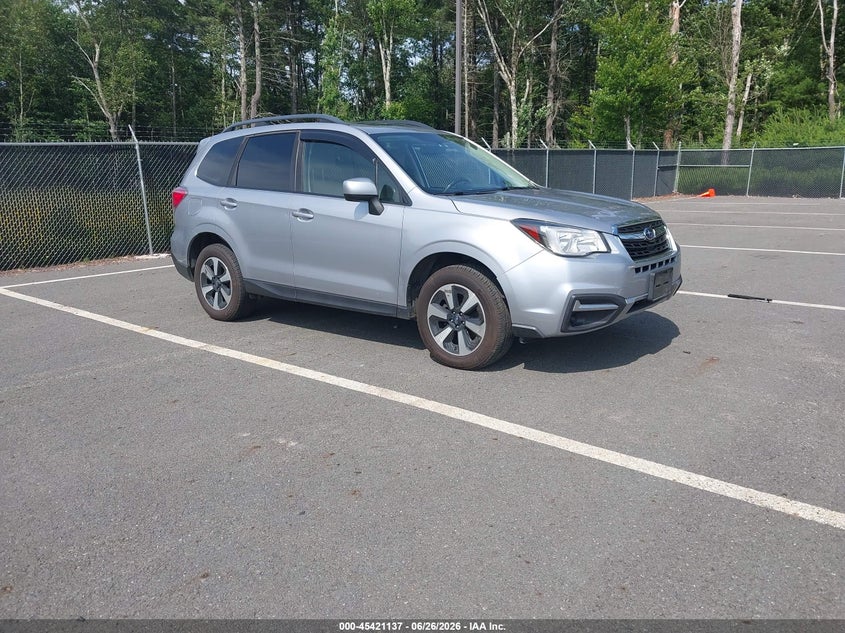 2018 Subaru Forester VIN JF2SJAEC2JH532725 IAAI salvage auction — HAIL, Mv-907A (New York), sold $725 on 2026-07-16 (photo 1)
