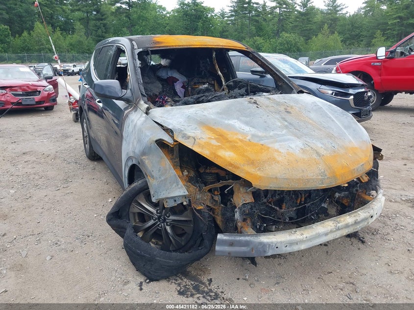 2016 Hyundai Santa fe VIN 5XYZTDLB4GG330117 IAAI salvage auction — ENGINE BURN, Clear (Massachusetts), sold $425 on 2026-07-24 (photo 6)