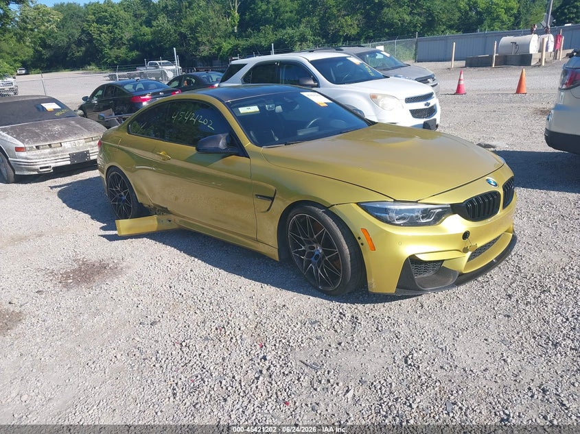 2020 BMW M4 VIN WBS4Y9C08LFH22789 IAAI salvage auction — SIDE, Salvage Title, sold $28,250 on 2026-08-02 (photo 1)