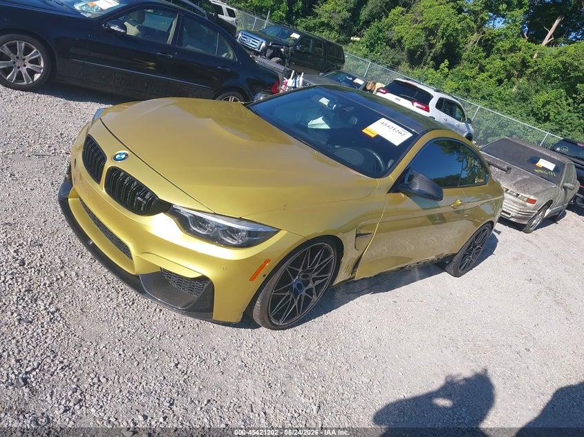 2020 BMW M4 VIN WBS4Y9C08LFH22789 IAAI salvage auction — SIDE, Salvage Title, sold $28,250 on 2026-08-02 (photo 2)