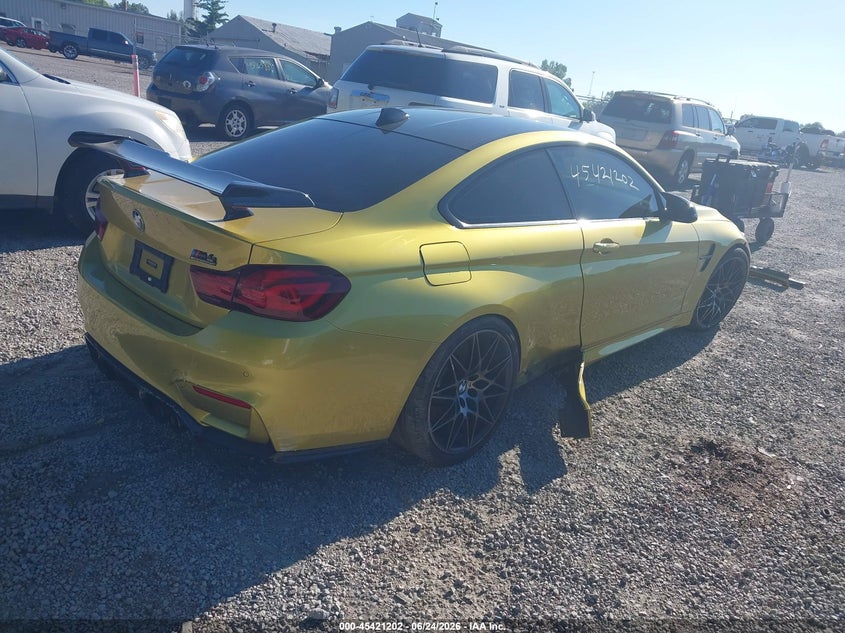2020 BMW M4 VIN WBS4Y9C08LFH22789 IAAI salvage auction — SIDE, Salvage Title, sold $28,250 on 2026-08-02 (photo 4)