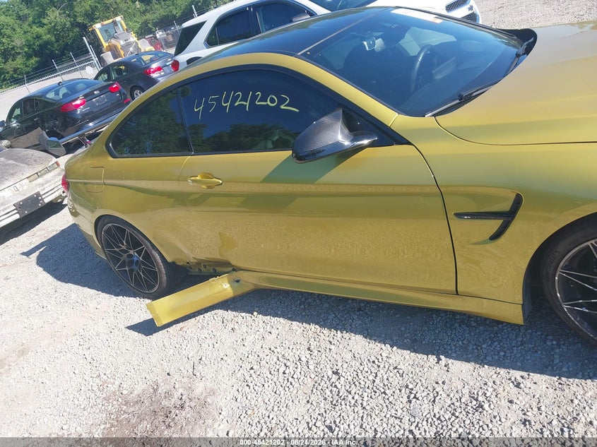 2020 BMW M4 VIN WBS4Y9C08LFH22789 IAAI salvage auction — SIDE, Salvage Title, sold $28,250 on 2026-08-02 (photo 6)