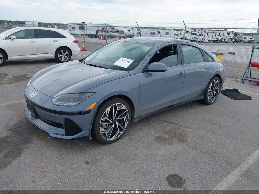 2024 Hyundai Ioniq 6 VIN KMHM34AC6RA056004 IAAI salvage auction — SIDE, Salvage (Nebraska), sold $7,900 on 2026-07-30 (photo 2)