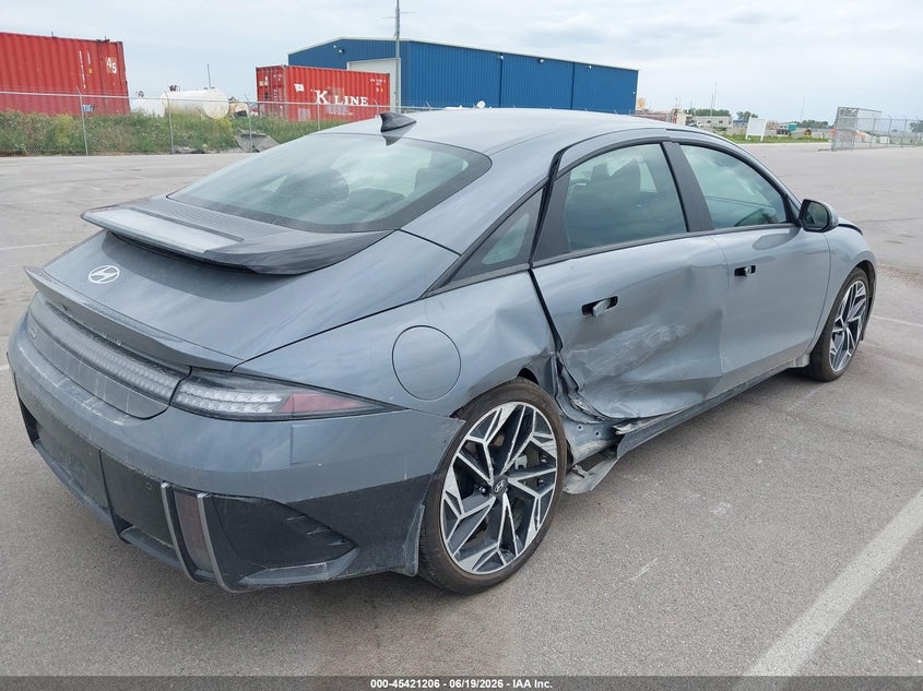 2024 Hyundai Ioniq 6 VIN KMHM34AC6RA056004 IAAI salvage auction — SIDE, Salvage (Nebraska), sold $7,900 on 2026-07-30 (photo 6)