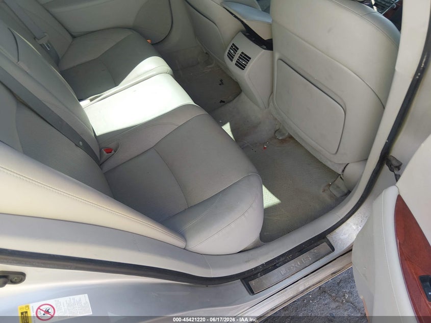 2009 Lexus Es 350 VIN JTHBJ46G192274633 IAAI salvage auction — NORMAL WEAR, Clear (New Mexico), sold $1,400 on 2026-07-06 (photo 8)