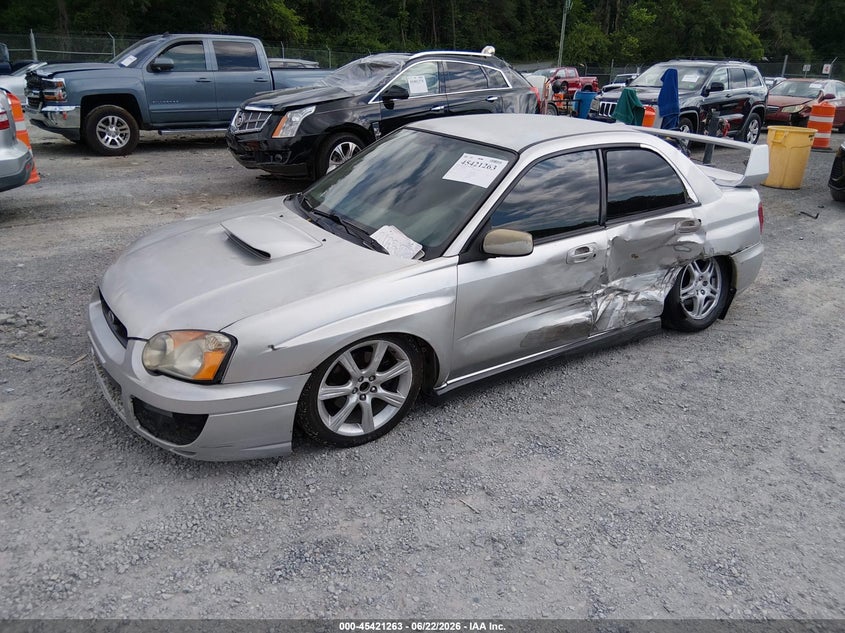 2004 Subaru Impreza VIN JF1GD29654H503431 IAAI salvage auction — SIDE, Clear (Virginia), sold $350 on 2026-08-02 (photo 2)