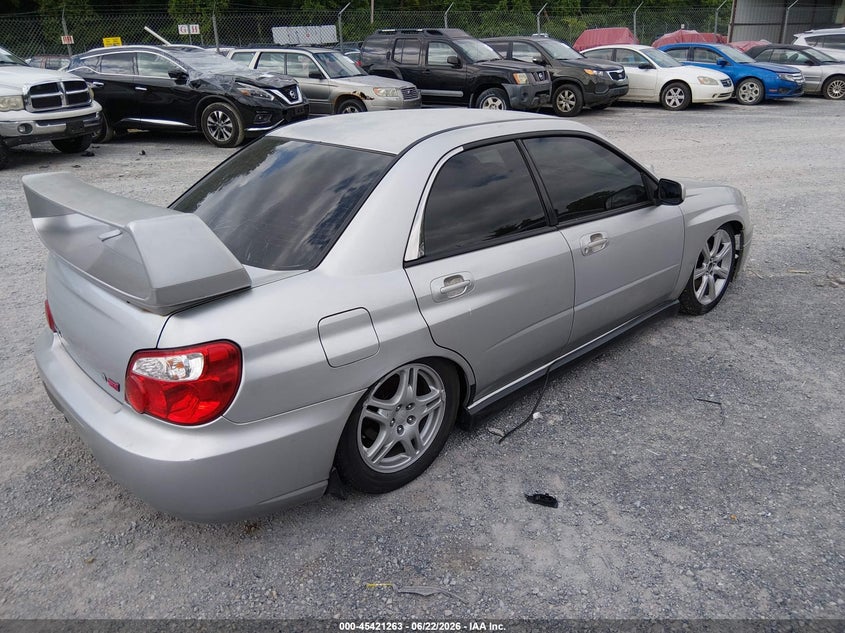 2004 Subaru Impreza VIN JF1GD29654H503431 IAAI salvage auction — SIDE, Clear (Virginia), sold $350 on 2026-08-02 (photo 4)