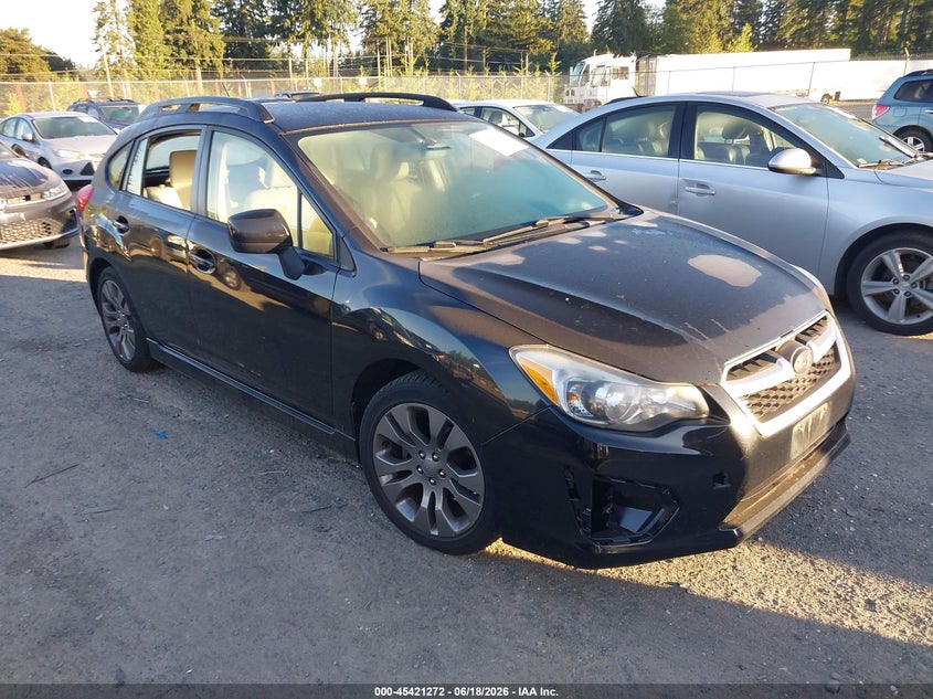 2013 Subaru Impreza VIN JF1GPAL62DH204652 IAAI salvage auction — NORMAL WEAR, Clear (Washington), sold $725 on 2026-07-16 (photo 1)