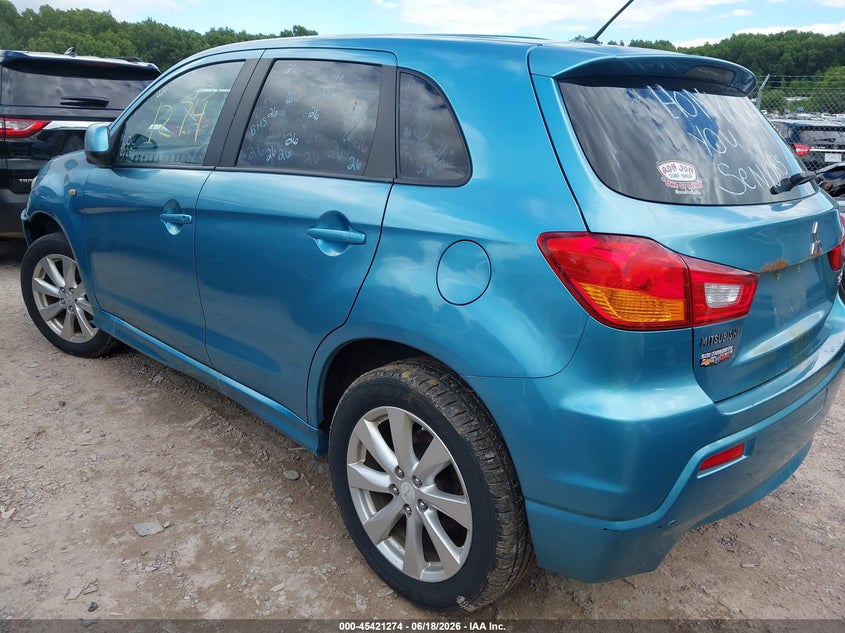 2012 Mitsubishi Outlander VIN JA4AR4AU9CZ009812 IAAI salvage auction — UNKNOWN, Clear (Wisconsin), sold $875 on 2026-07-09 (photo 3)