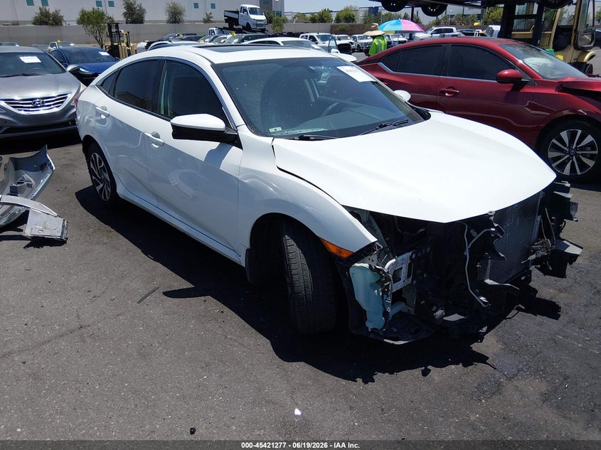 2017 Honda Civic VIN 2HGFC2F75HH512055 IAAI salvage auction — FRONT & REAR, Salvage Certificate (California), sold $3,850 on 2026-07-19 (photo 1)