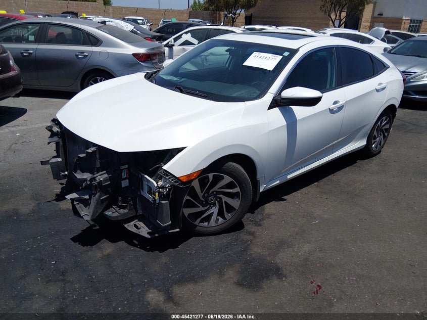 2017 Honda Civic VIN 2HGFC2F75HH512055 IAAI salvage auction — FRONT & REAR, Salvage Certificate (California), sold $3,850 on 2026-07-19 (photo 2)
