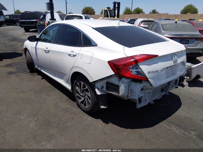 2017 Honda Civic VIN 2HGFC2F75HH512055 IAAI salvage auction — FRONT & REAR, Salvage Certificate (California), sold $3,850 on 2026-07-19 (photo 3)