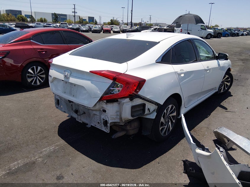 2017 Honda Civic VIN 2HGFC2F75HH512055 IAAI salvage auction — FRONT & REAR, Salvage Certificate (California), sold $3,850 on 2026-07-19 (photo 4)