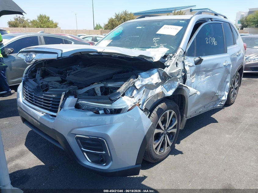 2019 Subaru Forester VIN JF2SKAUC3KH587779 IAAI salvage auction — LEFT FRONT, Salvage Title, sold $2,400 on 2026-07-31 (photo 2)