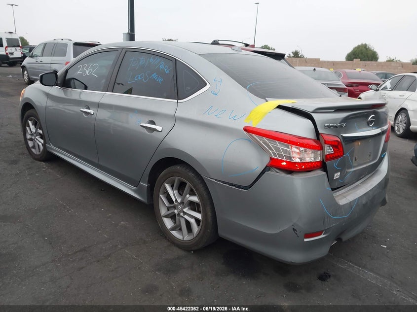 2014 Nissan Sentra VIN 3N1AB7APXEY318596 IAAI salvage auction — REAR END, Salvage Certificate (California), sold $900 on 2026-07-24 (photo 3)