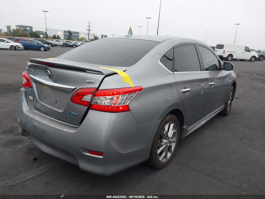 2014 Nissan Sentra VIN 3N1AB7APXEY318596 IAAI salvage auction — REAR END, Salvage Certificate (California), sold $900 on 2026-07-24 (photo 4)