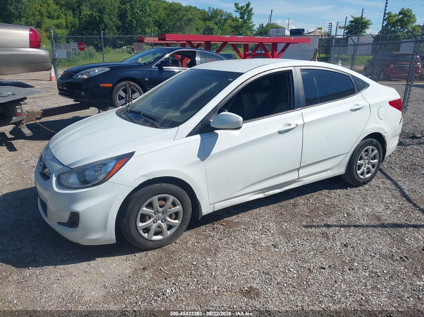 2012 Hyundai Accent VIN KMHCT4AE6CU208320 IAAI salvage auction — NORMAL WEAR, Clear (Illinois), sold $400 on 2026-07-22 (photo 2)