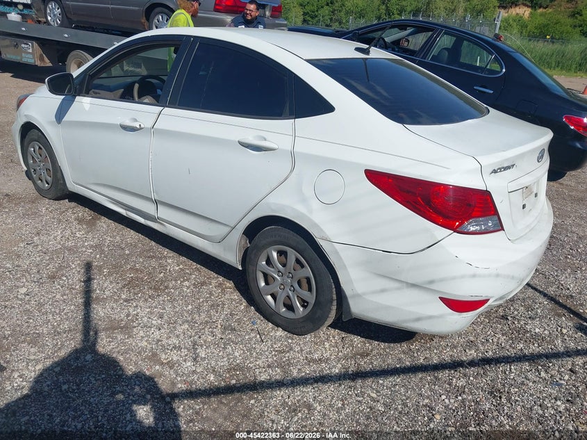 2012 Hyundai Accent VIN KMHCT4AE6CU208320 IAAI salvage auction — NORMAL WEAR, Clear (Illinois), sold $400 on 2026-07-22 (photo 3)